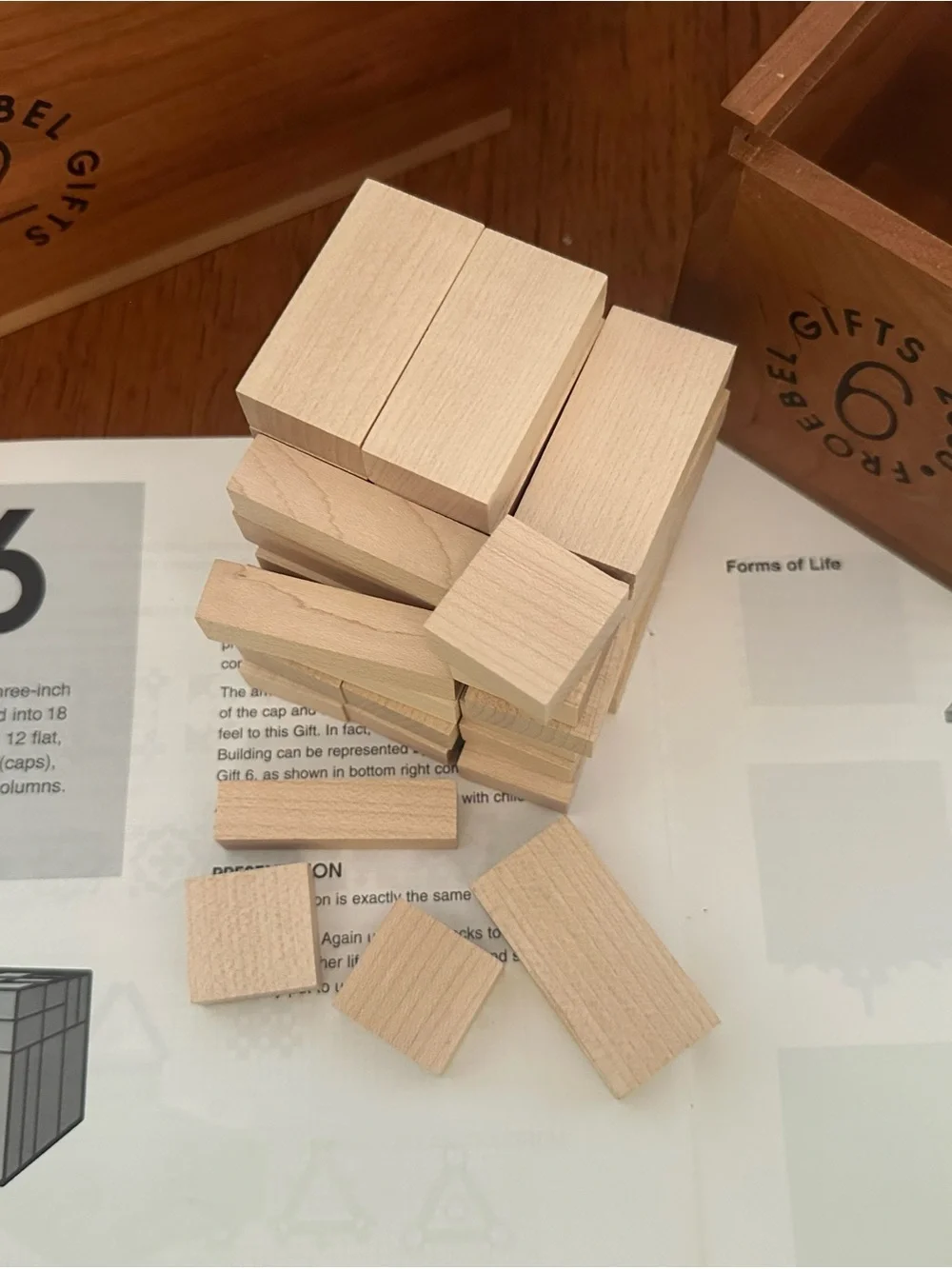 Froebel Gifts 2000 Wooden Building Set (2–6) - Natural Wood, Non smoking home